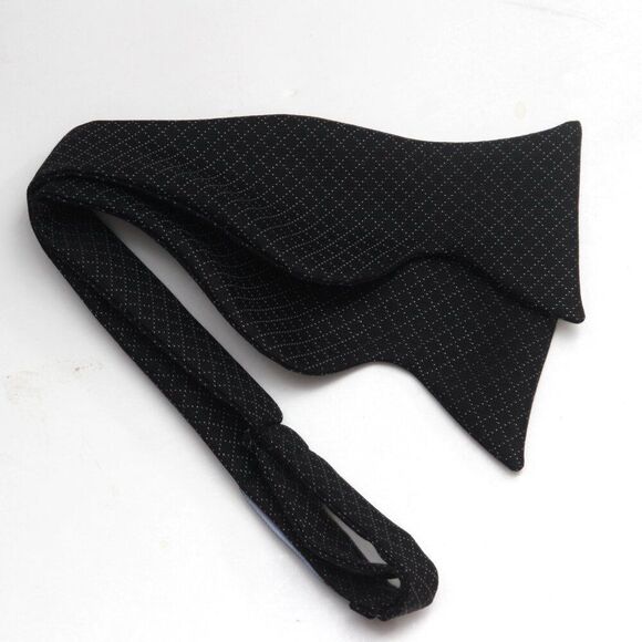 Camellucci Men's Self tied Bow Tie Small Butterfly Bow tie S619 Black - Picture 4 of 9